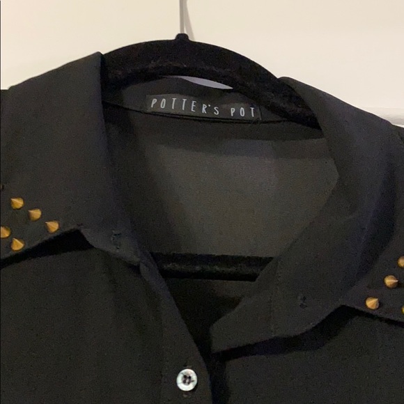 Potters Pot black blouse - Picture 6 of 6